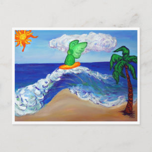 Surfing Angel Raphael Briefkaart