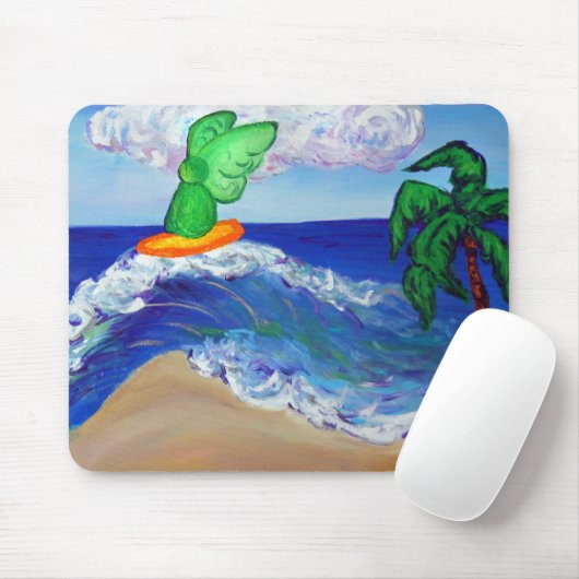 Surfing Angel Raphael Mousepad Muismat (Met muis)