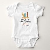 Surfing Baby Shower Daddy’s Co-Surfer - Surf Romper (Voorkant)
