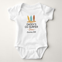 Surfing Baby Shower Daddy’s Co-Surfer - Surf
