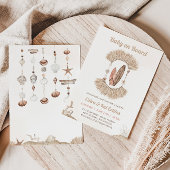 Surfing Beach Boho Baby On Board Baby Shower Kaart