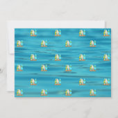 Surfing Beach Familie Reünie Kaart (Achterkant)