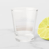 Surfing beach personalised shot glas (Achterkant)