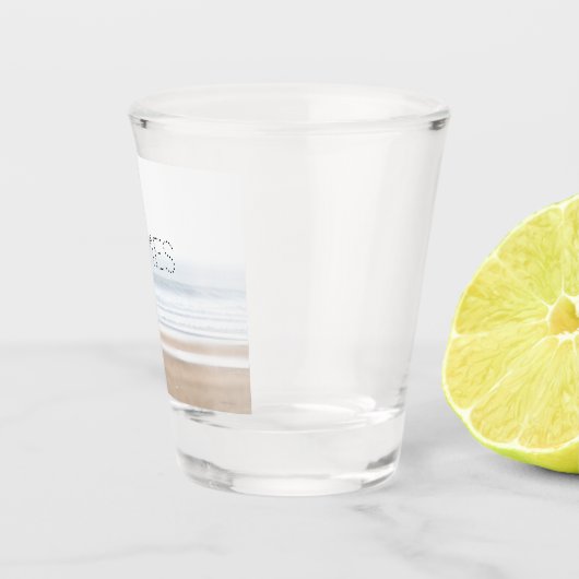 Surfing beach personalised shot glas (Rechts)