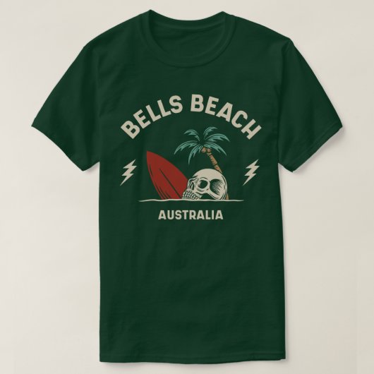  Surfing Bells Beach Australië Retro Surven S T-shirt (Design voorkant)