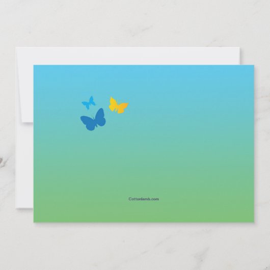 Surfing Buggy Invitation Kaart (Achterkant)