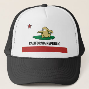 Surfing Cali Sloth Trucker Pet