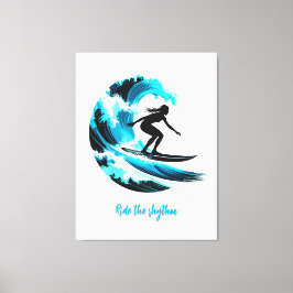 surfing canvas afdruk