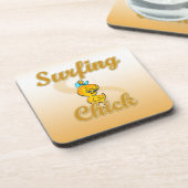Surfing Chick Drankjes Onderzetter (Linkerzijde)