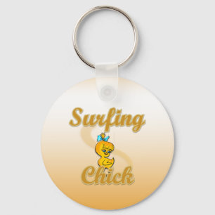 Surfing Chick Sleutelhanger