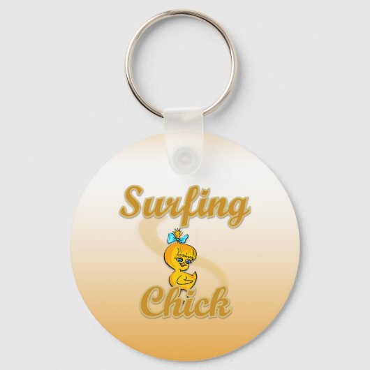 Surfing Chick Sleutelhanger (Voorkant)