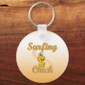 Surfing Chick Sleutelhanger (Voorkant)
