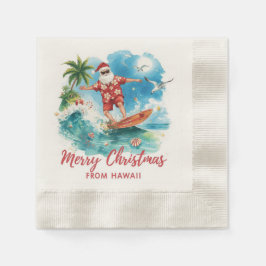 Surfing Christmas in Hawaii with Santa Claus Servet