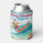 Surfing Christmas in July with SANTA CLAUS Blikjeskoeler (Blikje Voorkant)