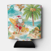 Surfing Christmas in July with SANTA CLAUS Blikjeskoeler (Achterkant)