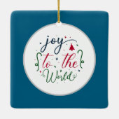 Surfing Christmas with Santa Claus surfer  Ceramic Keramisch Ornament (Achterkant)