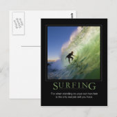 Surfing_Demotivational Poster Briefkaart (Voorkant / Achterkant)