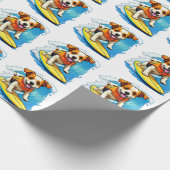 Surfing Dog Cadeaupapier (Hoek)