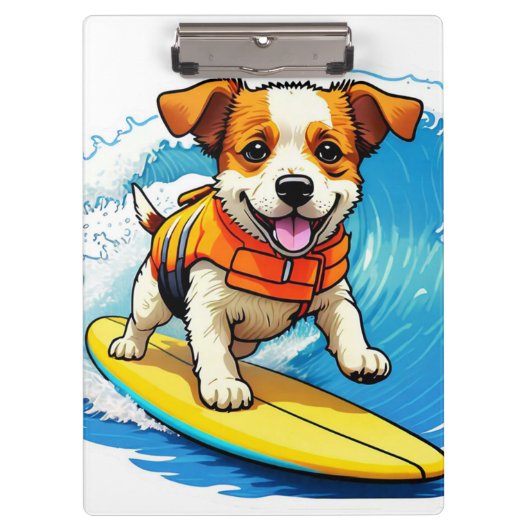 Surfing Dog Klembord (Voorkant)