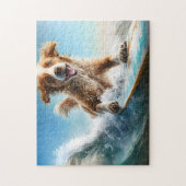 Surfing Dog Legpuzzel (Verticaal)