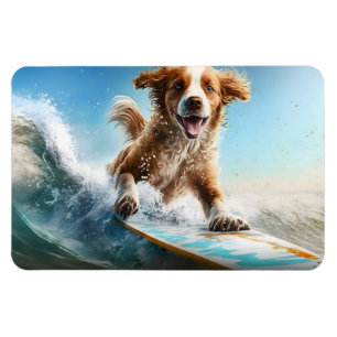 Surfing Dog Magneet