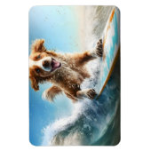 Surfing Dog Magneet (Verticaal)