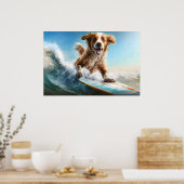Surfing Dog Poster (Keuken)