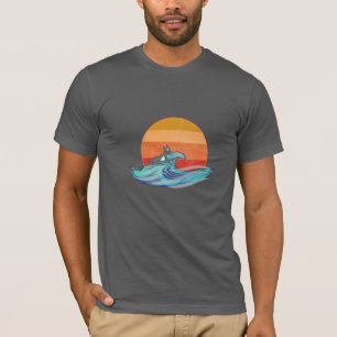 Surfing Dog shirt voor mannen