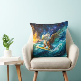 Surfing Eagle Design beroemd gemaakt door Rich AMe Kussen