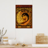 SURFING EL SALVADOR LA LIBERTAD POSTER (Keuken)