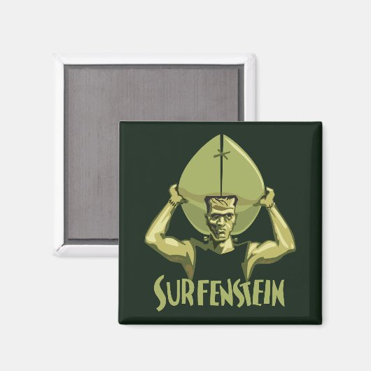 Surfing Halloween Frankenstein Magneet (Voorkant / Achterkant)