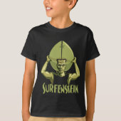 Surfing Halloween Frankenstein T-shirt (Voorkant)