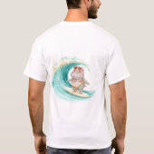 Surfing Hippo Christmas Bikini Hippo T-Shirt  (Achterkant)