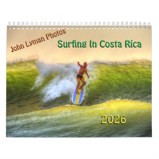 Surfing In Costa Rica 2026 Calendar Kalender (Hoes)