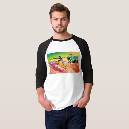 Surfing inthe Cloud - Bonde do Mar T-shirt (Voorkant volledig)