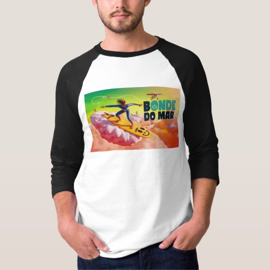 Surfing inthe Cloud - Bonde do Mar T-shirt (Voorkant)