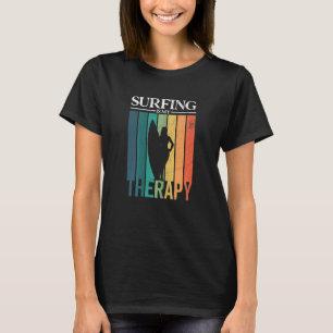 Surfing is mijn therapiereiltje Surf meisje T-shirt
