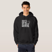 Surfing Kitesurfer Surfing Weather forecast Windsu Hoodie (Voorkant volledig)