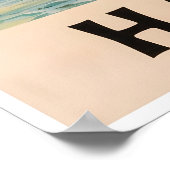 Surfing Kunst Surfer Print Hawaï Reisposter (Hoek)