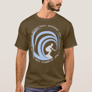 Surfing Lovers Fan Beach Colombia T-shirt