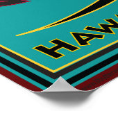 SURFING MAUI HAWAII JAWS POSTER (Hoek)