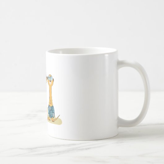 Surfing Meercats Koffiemok (Rechts)