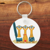 Surfing Meercats Sleutelhanger (Voorkant)