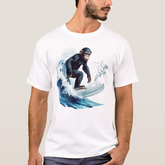 Surfing Monkey T-shirt (Voorkant)