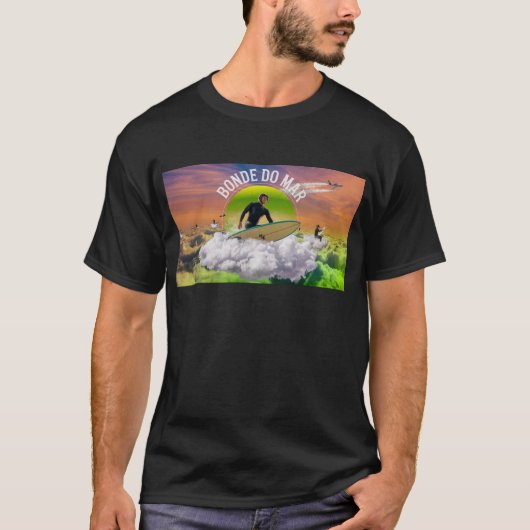 Surfing nas Nuvens BD T-shirt (Voorkant)