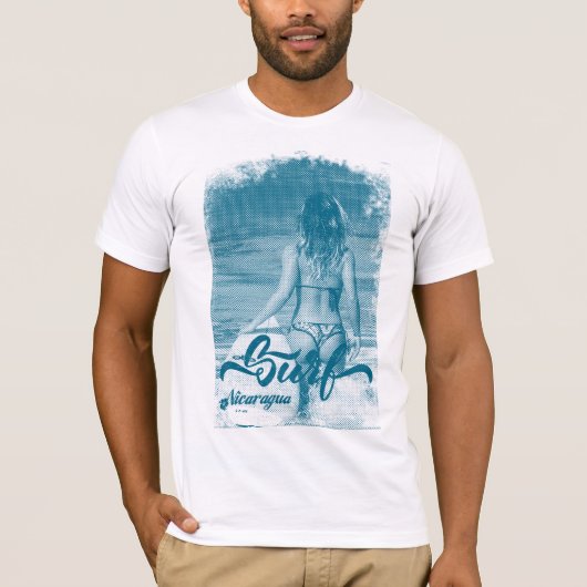 Surfing Nicaragua T-shirt (Voorkant)