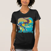 Surfing op Half Moon Bay T-shirt (Voorkant)