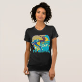 Surfing op Half Moon Bay T-shirt (Voorkant volledig)