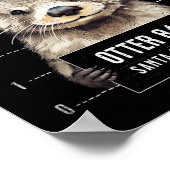 Surfing Otter 841 Gezocht Voor Longboard Diefstal Poster (Hoek)