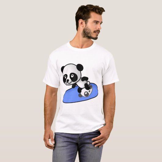 Surfing Panda T-shirt (Voorkant volledig)